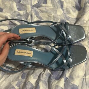 Blue Antonio Melani Strappy Heels